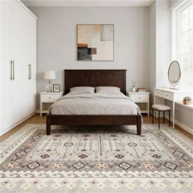 Carpet, printed carpet, suitable for living room, bedroom, dining room, brown