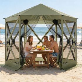 Sunshade, camping canopy, pavilion, party shelter, Dark Green