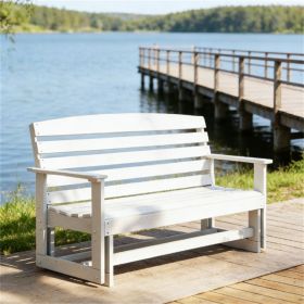 Courtyard chair, glider chair, garden chair, swing chair, white