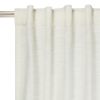 Textured Solid Chenille Blackout Single Curtain Panel, Ivory, 50"W x 95"L