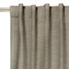 Textured Solid Chenille Blackout Single Curtain Panel, Grey Bisque, 50"W x 95"L