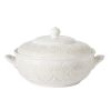 Vintage Lace Stoneware Tureen, Linen