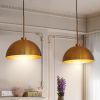 41" Industrial Modern Copper Color Double Pendant Light â€“ Adjustable Ceiling Hanging Lamp with Bright Finish for Dining Room, Kitchen