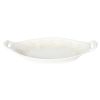 Vintage Lace Oval Serving Bowl, Linen, 14-Inch