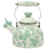 Agatha Enamel on Steel 2.0-Quart Whistling Tea Kettle, Green