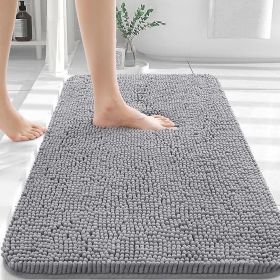 Bathroom Rugs 30x20, Extra Soft Absorbent Chenille Bath Rugs, Rubber Backing Quick Dry, Machine Washable Bath Mats for Bathroom Floor, Tub and Shower