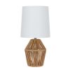 12.75" Rope Mini Lamp, Brown, 5.75 x 6.5 x 6.5" Lamp Shade