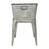20.5x20.5x21" Large Perryman Galvanized Tub On Stand, for Plant Pot/Planter/ Metal Ice Buckets