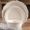 Cowgirl Lace 12-Piece Dinnerware Set, Linen