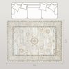6x9 Area Rug, Indoor Boho Machine Washable Carpet for Living Room, Bedroom, Dining Room, Kitchen, Blue