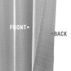Linen Textured Curtains 84 inches Light Grey Bedroom Living Room Window Curtain Set Light Filtering Drapes Grommet Top 2 Panels