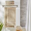 Signature Soft Solid Cotton 6 Piece Bath Towel Set,Almond Biscuit