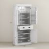 71" Tall Pantry Cabinet, Kitchen Storage w/ LED Lights, Drower & Adjustable Shelves, Freestanding Pantry for Dining, White