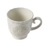 Vintage Lace Mug, White