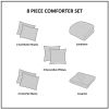 8 Piece Comforter and Quilt Set Collection