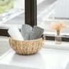 Better Homes & Gardens Natural Woven Water Hyacinth Decorative Bowl with Wooden Handles