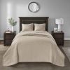 Reversible Quilt Set Khaki King/Cal King