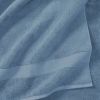 Signature Soft Solid Cotton 6 Piece Bath Towel Set,Blue Silver