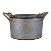 Set of 3 Huxley Metal Decorative Pots