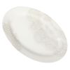 Vintage Lace 20-inch Stoneware Oval Serving Tray Platter, White