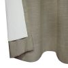 Textured Solid Chenille Blackout Single Curtain Panel, Grey Bisque, 50"W x 95"L