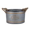 Set of 3 Huxley Metal Decorative Pots