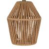 12.75" Rope Mini Lamp, Brown, 5.75 x 6.5 x 6.5" Lamp Shade