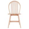 Windsor 2-Pc Chair Set; Natural