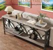 Console Table/Sofa Table, Industrial Long Sofa Table Behind Couch