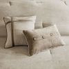 7 Piece Faux Suede Comforter Set