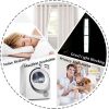 100% Blackout Grommet Curtains, Faux Linen Solid Print, Ivory Blackout Grommet Curtains